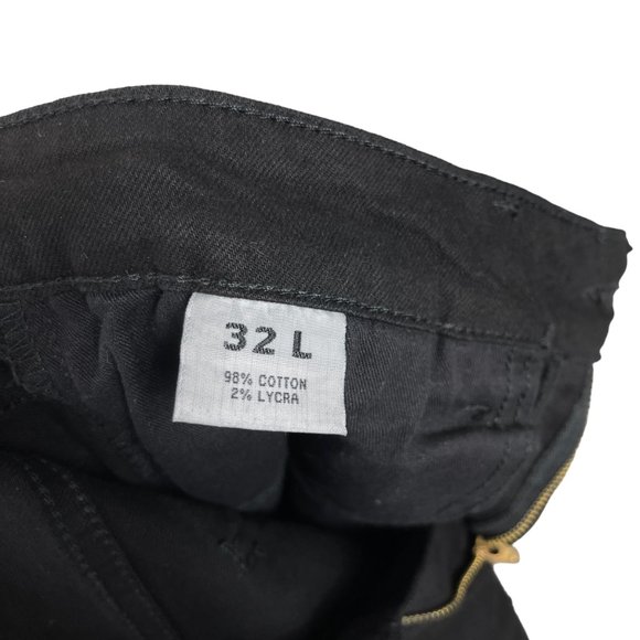 Run & Fly Rock N Roll Bell Bottom Flare Jeans Black Stretch Men's 32L 60s 70s - Picture 5 of 8